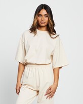 Thumbnail for your product : Missguided Petite - Women's Neutrals Basic T-Shirts - Shirt Jogger Co-Ord Set - Size 12 at The Iconic