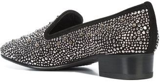 Stuart Weitzman beaded and sequined loafers