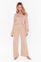 Thumbnail for your product : Nasty Gal Womens Off The Shoulder Knitted Loungewear Set