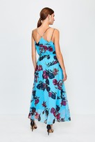Thumbnail for your product : Karen Millen Frill Print Maxi Dress
