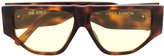 Thumbnail for your product : Linda Farrow Geometric Frame Sunglasses