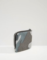 Thumbnail for your product : ASOS Zip Around Wallet In Camo Melton