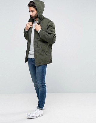 ONLY & SONS Quilted Parka with Fishtail