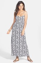 Thumbnail for your product : Volcom 'Play Along' Print Strap Detail Maxi Dress (Juniors)
