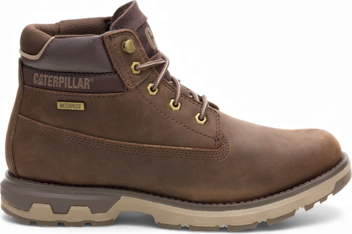 Caterpillar (CAT) Men's Pursue Dark Brown Leather Everyday Work Hiking Ankle Boots