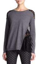 Thumbnail for your product : Nanette Lepore Torcello Lace-Detail Pullover