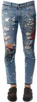 Thumbnail for your product : Dolce & Gabbana Embellished Cotton Denim Jeans