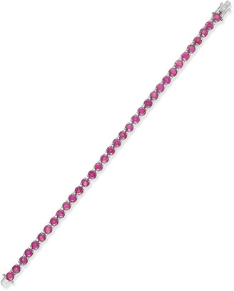 Macy's Ruby Tennis Bracelet (20 ct. t.w.) in Sterling Silver, Created for