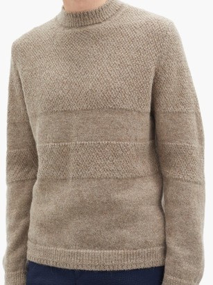 Inis Meáin Striped Alpaca Sweater - Dark Beige
