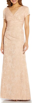 Adrianna Papell Draped Gown | Shop the world's largest collection 