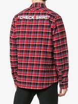 Thumbnail for your product : Off-White Check Shirt printed check cotton flannel shirt