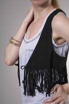 Thumbnail for your product : Gypsy 05 Hippie Suede Fringe Vest in Black
