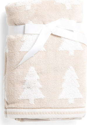 TJMAXX 2Pk Tree Stripes Hand Towels, Cotton