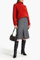 Thumbnail for your product : Piazza Sempione Pleated wool-blend pencil skirt