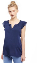Thumbnail for your product : Motherhood Maternity Flutter Sleeve Maternity Blouse