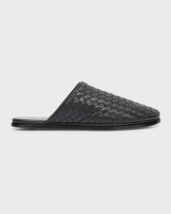 Bottega Veneta Intrecciato Woven Leather Mule Slippers