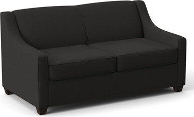 Edgecombe Furniture Phillips 68" Square Arm Loveseat with Reversible Cushions