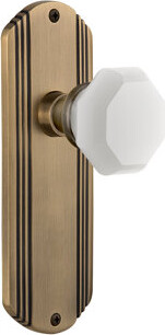 Nostalgic Warehouse Deco Plate with Waldorf White Milk Knob