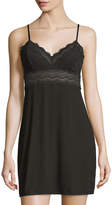 Thumbnail for your product : Cosabella Cylon Lace-Trim Babydoll Nightie, Black