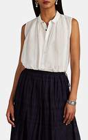 Thumbnail for your product : Pas De Calais Women's Cotton-Silk Voile Button-Front Blouse - White