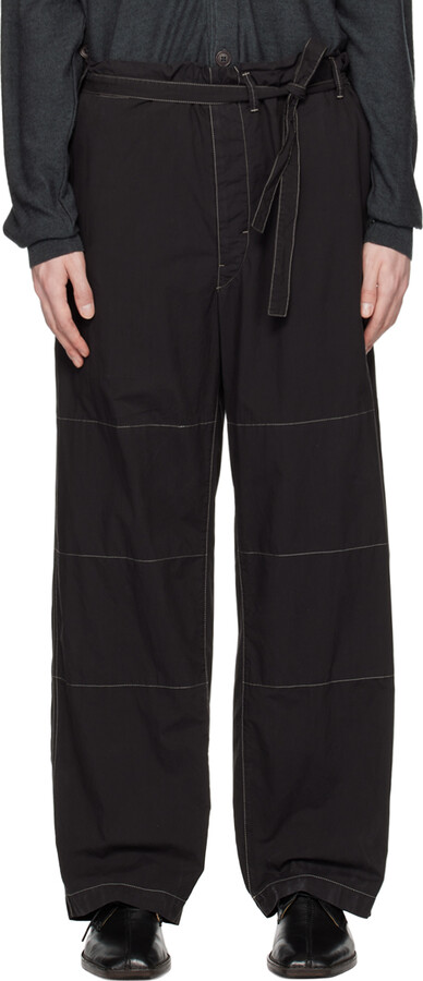 Lemaire Black Judo Trousers - ShopStyle Pants