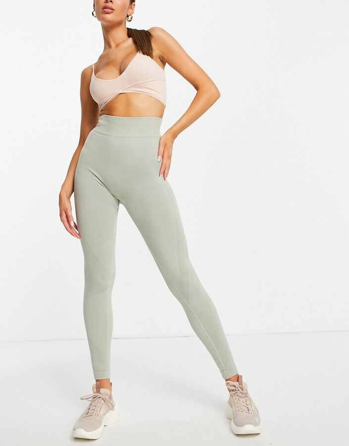 ASOS 4505 seamless legging with rouch bum detail in acid wash - ShopStyle