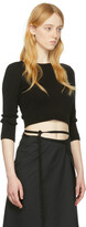 Thumbnail for your product : Ann Demeulemeester Black Cotton Sweater
