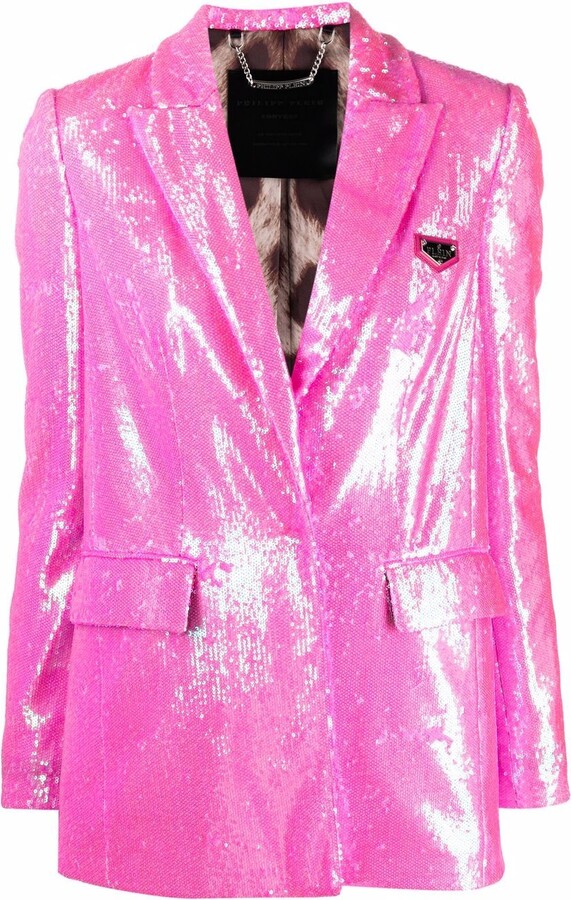 Pink Sequin Jacket | Shop the world's largest collection of fashion |  ShopStyle UK