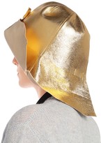 Thumbnail for your product : Prada Metallic leather hat
