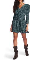 Thumbnail for your product : 1 STATE Waist Tie Snakeskin Print Minidress