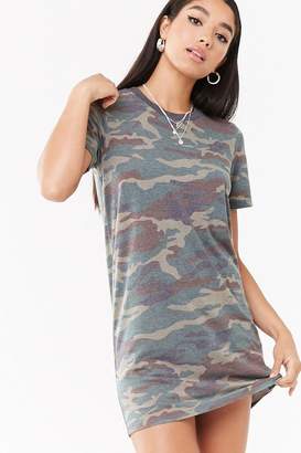 Camo t shirt dress forever 21 clearance
