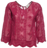 Thumbnail for your product : Forte Forte Patterned Scalloped Edge Top