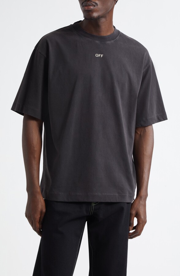 Off-White Martyrdom Arrow Skate Embroidered Graphic T-Shirt
