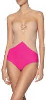 Thumbnail for your product : Bronx Acacia Guava Pop Lace Up Swimsuit