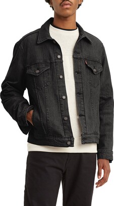 mens levi denim jacket black