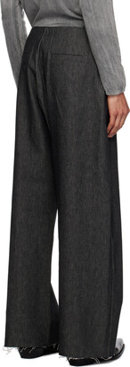 【23AW】GABRIELA COLL GARMENTS｜No.227 No.227 Black Denim Full Trousers - Gabriela Coll Garments
