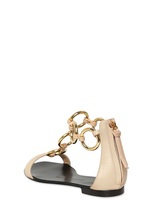 Thumbnail for your product : Giuseppe Zanotti 10mm Chained Leather Flats