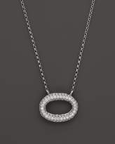 Thumbnail for your product : KC Designs Pave Diamond Oval Pendant in 14K White Gold, .25 ct. t.w.