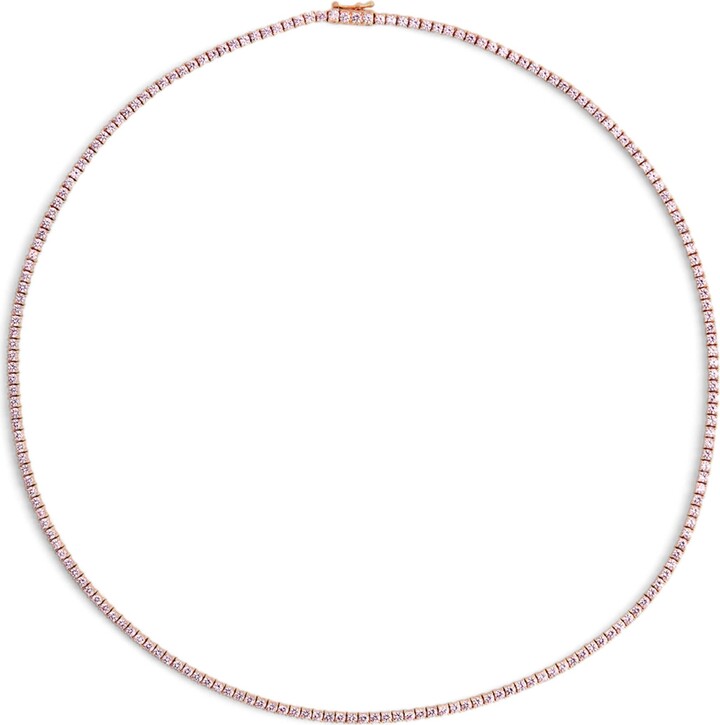 Anita Ko Rose Gold and Pink Sapphire Hepburn Necklace