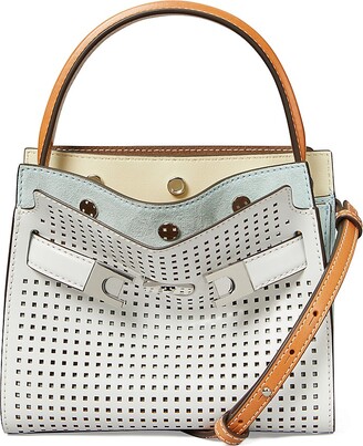 Tory Burch Lee Radziwill Double Tote Bag - Grey