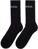 Thumbnail for your product : Balenciaga Black Logo Tennis Socks