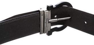 Ferragamo Gancio Grained Leather Belt
