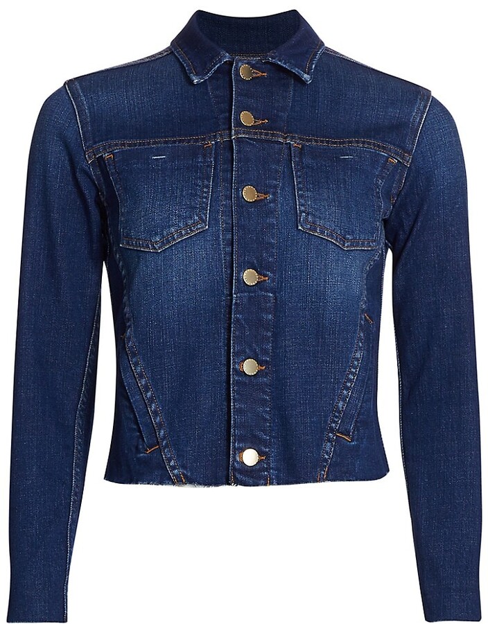 fitted denim jacket womens
