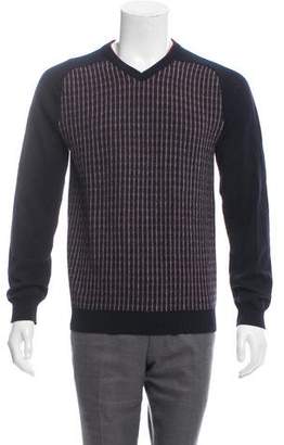 Dolce & Gabbana Striped V-Neck Sweater