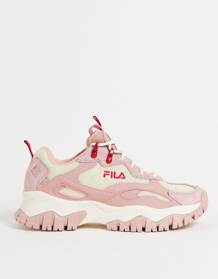 fila ray pink trainers