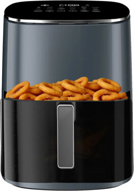 PANDA GENIUS Air Fryer 12-In-1, Compact & Large 6-Qt With Viewing Window, Roast, Reheat, Dehydrate, Bake, Steam