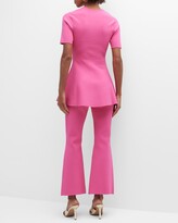 Thumbnail for your product : Adam Lippes Florentine Compact Knit Peplum Top
