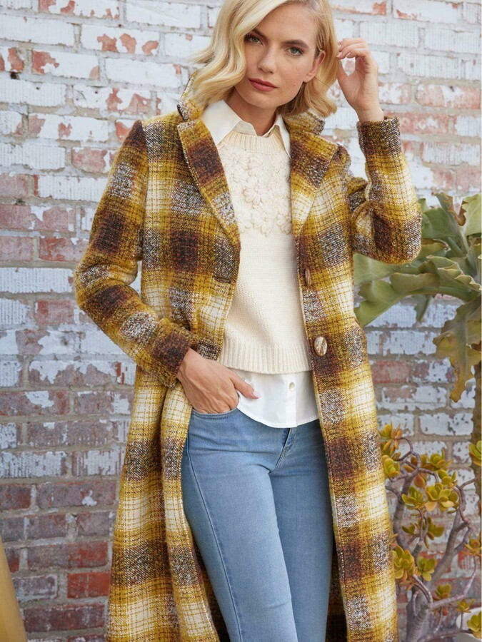 plaid yellow jacket