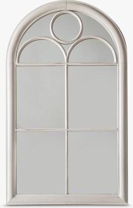 John Lewis & Partners Classic Arch Window Metal Frame Indoor/Outdoor Wall Mirror