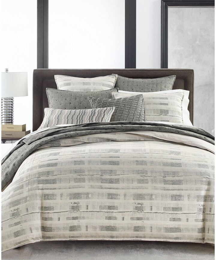 Hotel Collection Duvet Cover The, Hotel Collection Wide Stripe Bronze Duvet Cover King